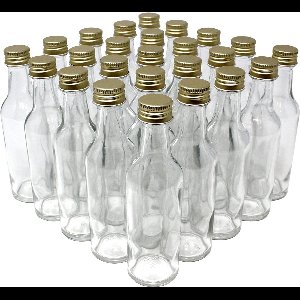 Set van 25 Lege Glazen Flesjes 50 ml met Schroefdop voor Likeur en Decoratie
