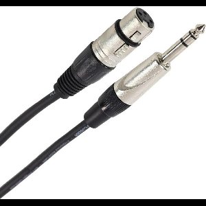 Symmetrische Audiokabel XLR Vrouwelijk naar 6.35 mm Stereo Jack - 10 Meter