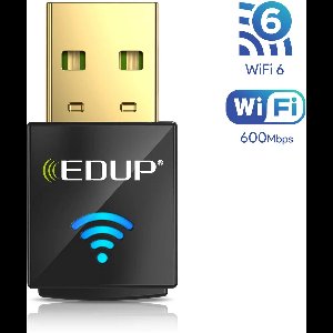 EDUP EP-AX600 - WiFi 6 USB Adapter - Dualband 2.4GHz & 5GHz - 600 Mbps - Plug & Play - Compatibel met Windows 7/10/11