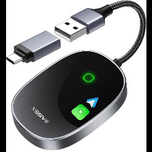 Xssive CP01 Draadloze CarPlay Dongle - Geschikt voor Apple CarPlay & Android Auto - Wireless Adapter - Universeel