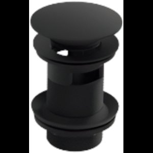 LAVITA® Wastafel afvoerplug FULL COLOR ORION – Zwart - Click clack met Overloop Clickwaste - Montage met Handleiding - Wastafelstop Afvoergarnituur Afvoerzeef -Stijlvol Ontwerp