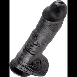 Pipedream King Cock realistische dildo Cock - With Balls zwart - 10,51 inch