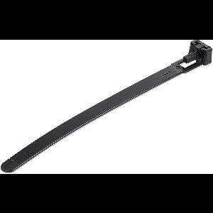 StarTech 120 mm Zwarte Herbruikbare Kabelbinders 100 stuks