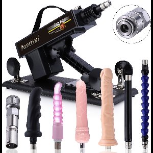 Auxfun® Basic Sexmachine - Pakket Mateo Met Dildo’s en Accessoires