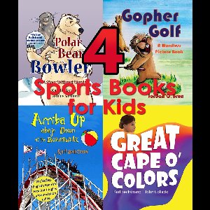Sports Books for Kids 1 - 4 Sports Books for Kids: Illustrated for Beginning Readers