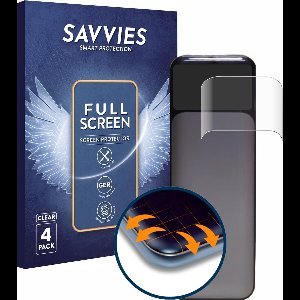 Savvies - Screenprotector voor Anker Powerbank 737 - Folie Beschermfolie transparant volledig dekking 4 Stuks