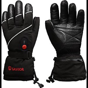 Savior Heat - Verwarmde handschoenen - Elektrisch verwarmde handschoenen - Inclusief oplaadbare batterij - Verwarmde handschoenen - Unisex - 3-traps temperatuurregeling - Waterdicht - Katoen, leer, PU - Maat XL - Zwart
