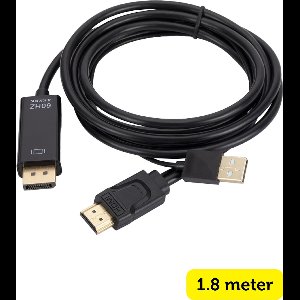 Garpex® HDMI naar DisplayPort Kabel – 4K Ultra HD 60Hz – 1.8 meter