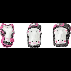 Roces - Ventilated - Skatebescherming - 3-pack - Kinderen - Wit - Roze - M