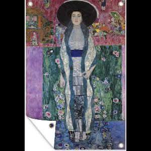 Muurdecoratie Portret van Adèle Bloch-Bauer II - Gustav Klimt - 120x180 cm - Tuinposter - Tuindoek - Buitenposter