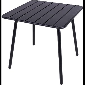 MaximaVida metalen vierkante tuintafel Max 80 x 80 cm zwart