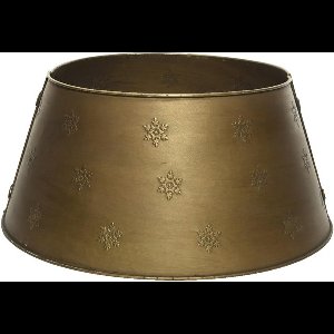 Decoris Kerstboomring ijzer dia57cm antiek goud/kerstboomrok/ sterk materiaal/kerstboomrok/ kerstboomvoet