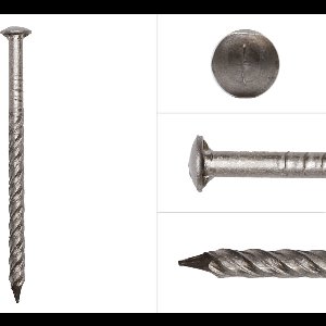 Wovar Bolkop schroefnagels RVS 2.5 x 40 mm | Doos 450 stuks