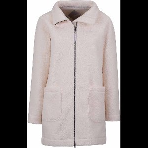 BJØRNSON Milla Curly Fleece Parka Jas Dames - Winterjas - Maat 38 - Off-White