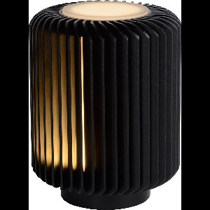 Lucide TURBIN - Tafellamp - Ø 10,6 cm - LED - 1x5W 3000K - Zwart