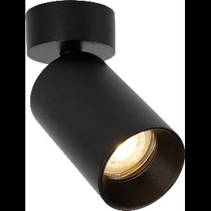 KS Verlichting plafondlamp Mila zwart - Rond - Opbouwspot - Verstelbaar