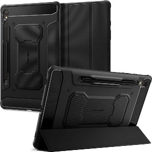 Spigen Rugged Armor Pro Bookcase geschikt voor Samsung Galaxy Tab S9 11.0 inch - Zwart