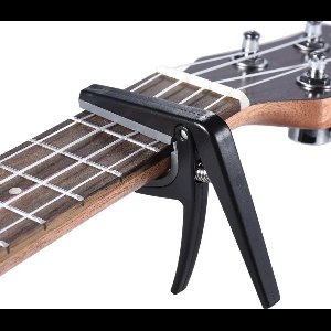CHPN - Ukelele Capo - Zwarte capo - Gitaar capo - Gitaar accessoire - Capo voor ukelele - Gitaarklem - Gitarist