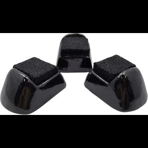 Kamado Essentials - Kamado Voetjes - Keramische voetjes - Set 3 stuks - Zwart