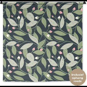 Wandkleed - Wanddoek - Bloemen - Bladeren - Patronen - 120x120 cm - Wandtapijt