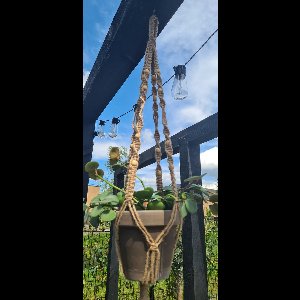 Bloempothanger Macramé