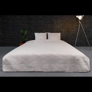 Zydante Home® Bedsprei Incl. 2 Hoezen -Beige Layers - 220x240 cm + 2 * 60x70 cm