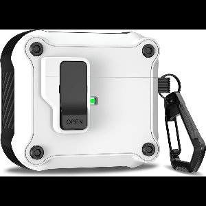 YONO Hoesje geschikt voor Apple Airpods 3 - Case - Lock - Wit