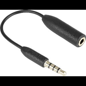 Saramonic SR-UC201, short adapter cable, 3.5mm TRS female to 3.5mm TRRS