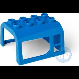 Trein cabine dak blauw - 2 stuks