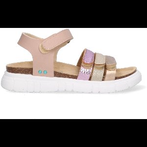 BunniesJR 225425-774 Meisjes Platte Sandalen - Roze - Imitatieleer - Klittenband