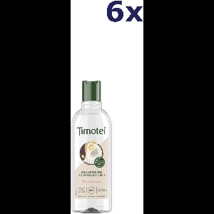 6x Timotei Shampoo - 300ml - met kokosolie 2in1