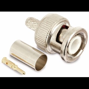 BNC (m) krimp connector voor RG59 kabel - 75 Ohm / recht