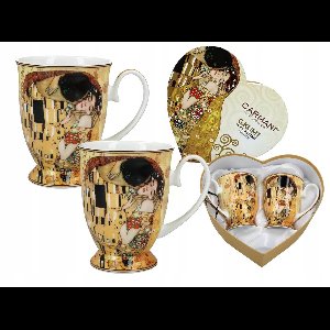 Carmani Mokken Set 'De Kus' - 2 stuks, 320ml, Porselein, Cadeau