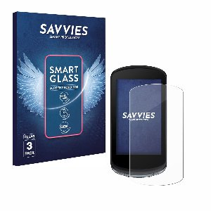 3 Stuks Savvies Screenprotector - geschikt voor Garmin Edge 1040 - beschermfolie glas transparant