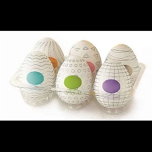 6 Stuks Mannen Masturbator Eitjes - Lifelike Textuur - Zachte Elastische Cup - Draagbaar Mannen Speeltje