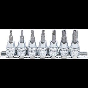 BGS Dopsleutelbitset | 10 mm (3/8"") | T-profiel (voor Torx) met boring T15 - T50 | 7-dlg 9341