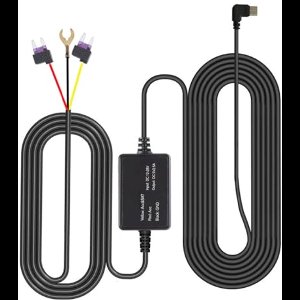 Dashcam Hardwire Kit Type C Hardwire Kit Mini Fuse USB C Port Wiring Low Voltage Protection for Dashcam GPS Power Supply