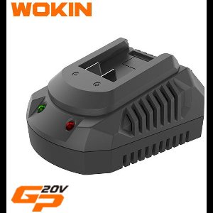 Wokin accu lader + 2 x Wokin 20 V accu 4.0 ah