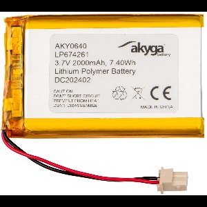 Akyga LP674261 Accupack Batterijgrootte: Speciaal LiPo 3.7 V 2000 mAh