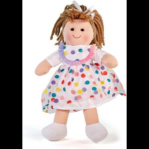 25 cm zachte ragdoll met kledingstukken - knuffel voor kleuters
