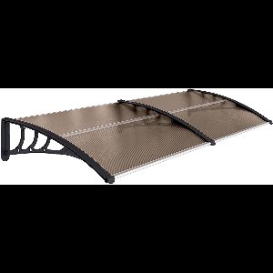 Outsunny Deurluifel - Kunststof - 195x75x23cm - Bruin