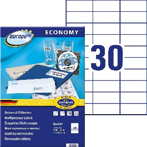 3000 Universele Witte Etiketten 70x29.7 mm - Zelfklevend en Professioneel Printbaar