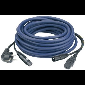 Dap Audio FP0810 Schuko/XLR female naar IEC/XLR Male kabel 10 Meter