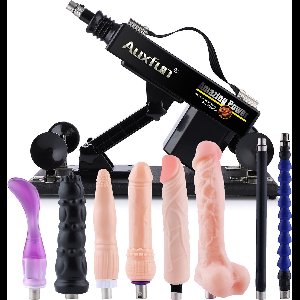Auxfun® Basic Sexmachine Pakket Dimitri Met Dildo’s en verlengstukken