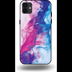 Smartphonica Telefoonhoesje Geschikt voor Samsung Galaxy A04 met Roze Blauw Marmer Opdruk - TPU Backcover Case Rose Blue Marble Design geschikt voor Samsung Galaxy A04