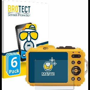 BROTECT - Screenprotector voor Kodak Pixpro WPZ2 - Folie Beschermfolie matte 6 Stuks