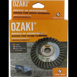 Ozaki Onkruidborstel (150 mm, H 35mm, boring 20/25,4 mm)