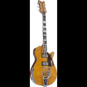 Gretsch G6134TFM-NH Nigel Hendroff Signature Penguin Amber Flame - Custom elektrische gitaar