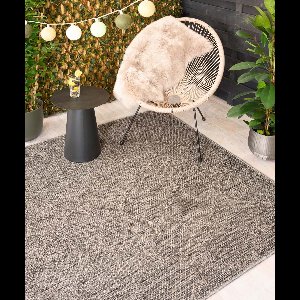 Buitenkleed - Trellis Retreat grijs 240x340 cm