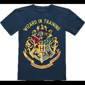 Harry Potter Kids - Wizard In Training T-shirt donkerblauw 116 Jongens & meisjes